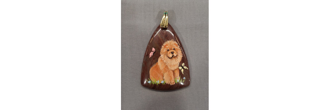 Red Chow Chow On Jasper