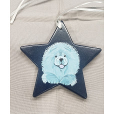 Blue Chow Chow on Blue Star